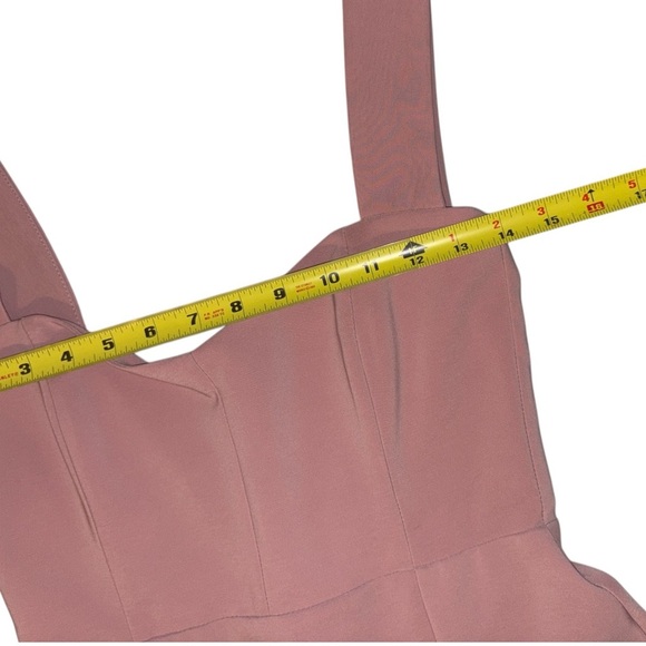 Nookie Divine Midi Dress Dusty Light Pink Strapless Back Zipper Lined Size Small - Picture 7 of 12